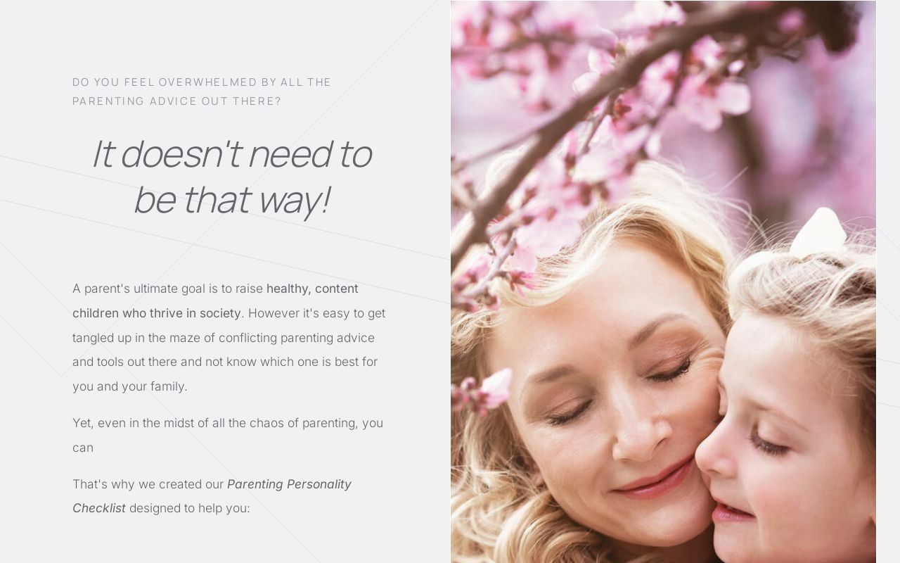 Parenting Personality Checklist